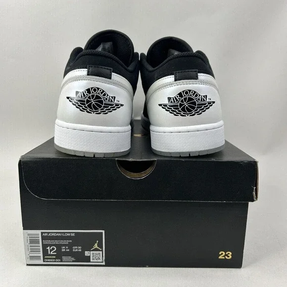 Nike Shoes Air Jordan 1 Low SE Retro “Diamond Shorts/Black White” 2024 - Picture 5 of 6